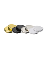 70mm standard twist off lids, perfect as jam jar lids, available in gold, silver, black or white.