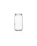 1062ml flint glass food jar with an 82mm twist-off lid, ideal for storing herbs, jellies, spices, jams, chutneys, and preserves.