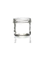 125ml flint Bonta glass jar takes a 66mm twist-off lid, round design perfect for preserves, chutney, and jams