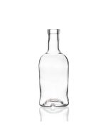 500ml glass Nero spirit bottle with a cork stopper, ideal for homemade gins, liquors, oils, spirits, dressings, and sauces. Stylish and versatile design