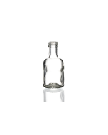 50ml flint glass Nero spirit bottle with a screw lid, ideal for homemade gins, liquors, oils, spirits, dressings, and sauces. Compact and versatile miniature design
