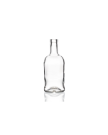 700ml glass Nero spirit bottle with a cork stopper, ideal for homemade gins, liquors, oils, spirits, dressings, and sauces. Elegant and versatile design
