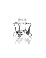 106ml flint glass Oskar jar with a twist-off lid, unique four-legged design, ideal for storing chutney, pickles, homemade jams, and preserves, compatible with a 43mm cap