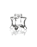 212ml flint glass Oskar jar with a twist-off lid, perfect for storing chutney, pickles, homemade jams, and preserves. Available in low quantities or bulk wholesale - this premium four legged jar offer class and style to any creation. 