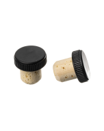 19mm  Black Plastic Top Cork Stopper