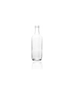 8oz glass square sauce bottle with screw lid, perfect for oils, dressings, sauces, and condiments. Stylish and practical square design