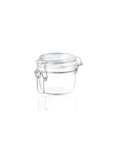 200ml clip top glass jar.