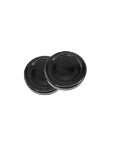 53mm black button caps perfect for hot filling jams, sauces and chutneys 