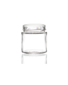 212ml flint premium glass jar with a deep twist-off lid, perfect for storing herbs, jellies, spices, jams, chutneys, and preserves. Available in low quantities or bulk wholesale