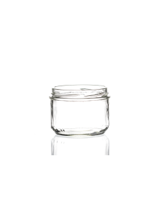260ml flint condiment glass jar with a twist-off lid, Verrine design perfect for storing herbs, jellies, spices, jams, chutneys, and preserves. Available in low quantities or bulk wholesale.