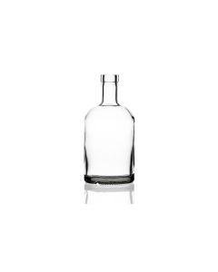 700ml Julius glass spirit bottle with a cork, ideal for whiskey, gin, vodka, dressings, and luxury oils. Elegant and versatile design