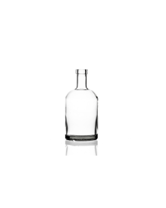 500ml Julius glass spirit bottle with a cork, ideal for whiskey, gin, vodka, dressings, and luxury oils. Elegant and versatile design