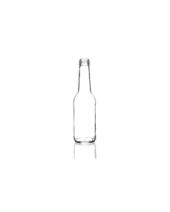 250ml glass mineral bottle with a screw lid, ideal for juices, cordials, shakes, and mineral water. Sleek and durable design for versatile use