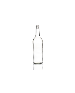 750ml glass mineral bottle with a screw lid, ideal for juices, cordials, shakes, and mineral water. Sleek, durable, and versatile design