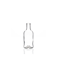 200ml glass Nero spirit bottle with a cork stopper, ideal for homemade gins, liquors, oils, spirits, dressings, and sauces. Stylish and versatile design