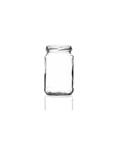 298ml flint glass paste jar with a twist-off lid, perfect for storing herbs, jellies, spices, jams, chutney, and mustard. Available in low quantities or bulk wholesale