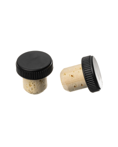 19mm  Black Plastic Top Cork Stopper