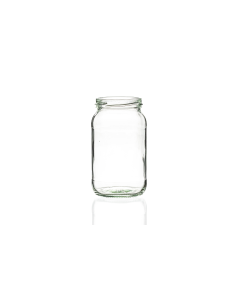 1lb flint glass jam jar with a twist-off lid, perfect for jams, chutneys, pickles, and preserves. Ideal for preserving and canning recipes, available in low quantities or bulk wholesale