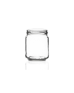 228ml flint glass standard jar with a twist-off lid, perfect for storing herbs, spices, jams, jellies, chutney, and preserves. Available in low quantities or bulk wholesale
