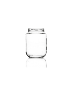 850ml flint glass standard jar with a twist-off lid, perfect for storing herbs, jellies, spices, jams, chutneys, and preserves. Available in low quantities or bulk wholesale