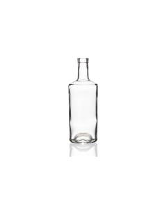700ml glass Tiberius spirit bottle with a cork stopper, ideal for homemade gins, liquors, oils, spirits, dressings, and sauces. Elegant and versatile design
