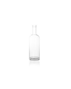 1000ml Julius glass spirit bottle with a cork, ideal for whiskey, gin, vodka, dressings, and luxury oils. Elegant and versatile design