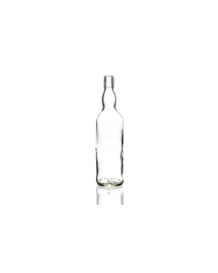 700ml glass whiskey bottle with a cork, perfect for bourbon, scotch, and aged spirits. Classic and durable design