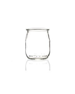 139ml glass yogurt pot with twist off lids 