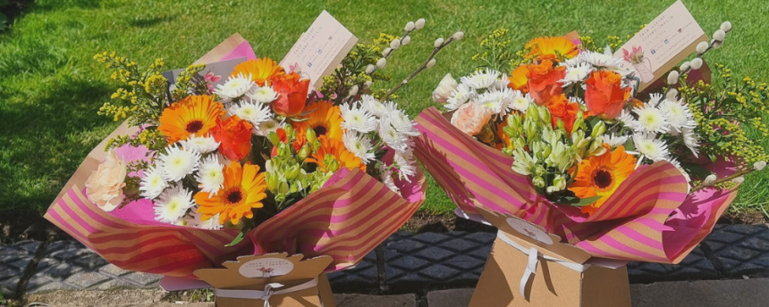 Glass jars used for flower design